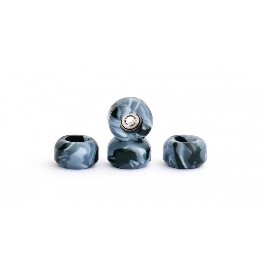 Колеса для фингерборда с подшипниками Just Skate Swirl Blk