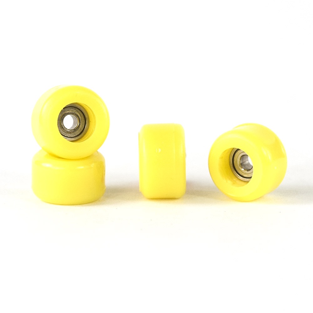 Колеса для фінгерборда з підшипниками Just Skate Yellow