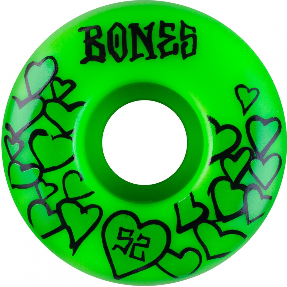 Колеса для скейта BONES WHEELS OG Formula Green Love 52mm 100A Green