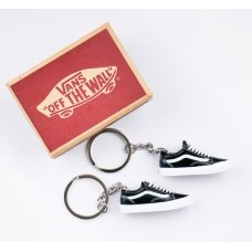 Міні взуття, Фінгер шузи, брелок Vans Old Skool Blk Wht + коробка