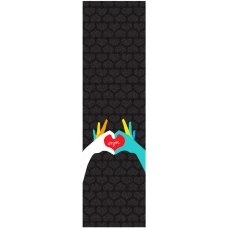 Наждак для скейта Enjoi Heart Hands Black