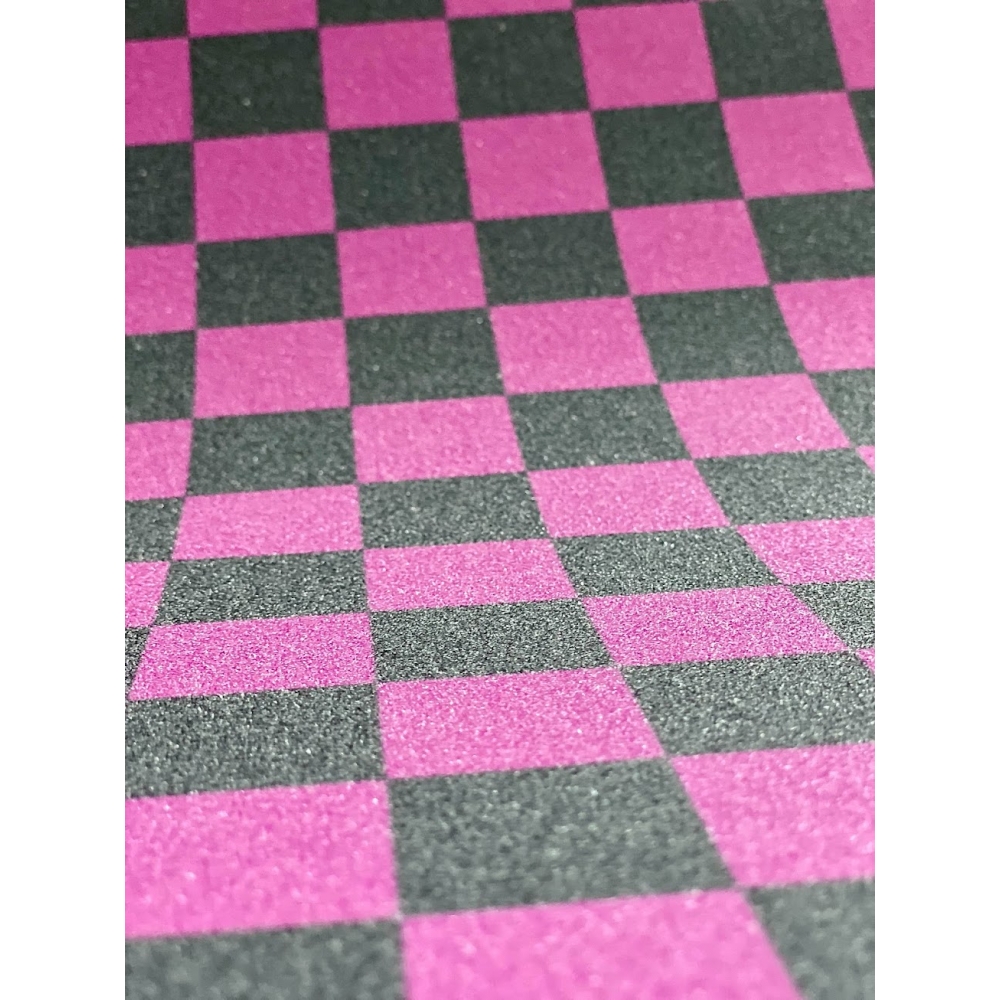 Наждак для скейта JustSkate Checker Blk Fucsia