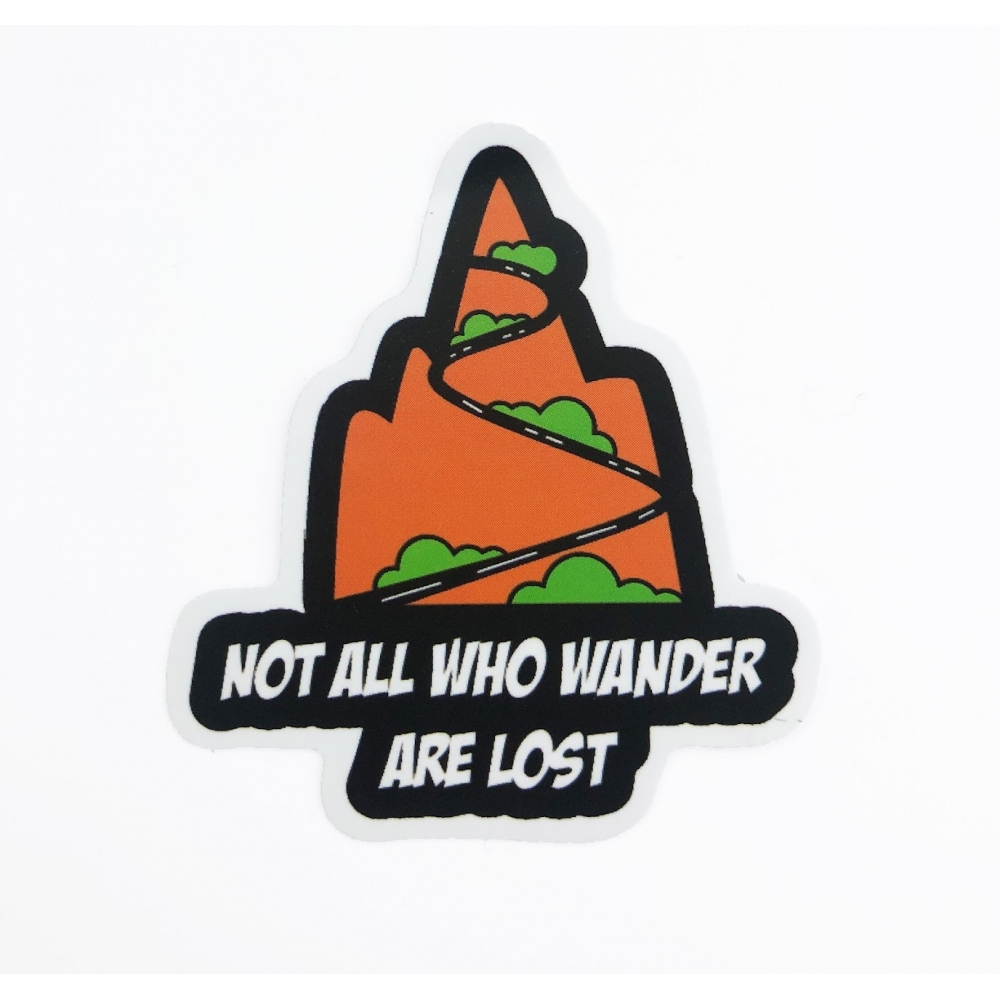 Стікер наклейка Not All Who Wander