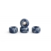 Колеса для фінгерборда з підшипниками Just Skate Swirl Navy
