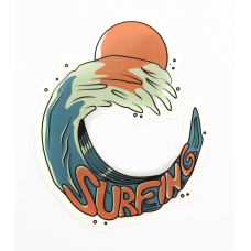 Стікер наклейка Surfing Sun
