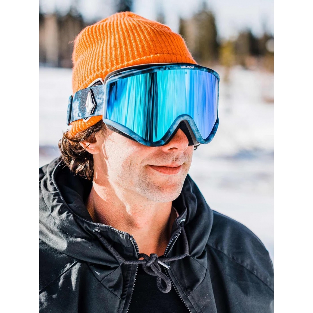 Маска Volcom Yae Goggle - Lagoon Tie-Dye / Blue Chrome Додаткова лінза - Дефект