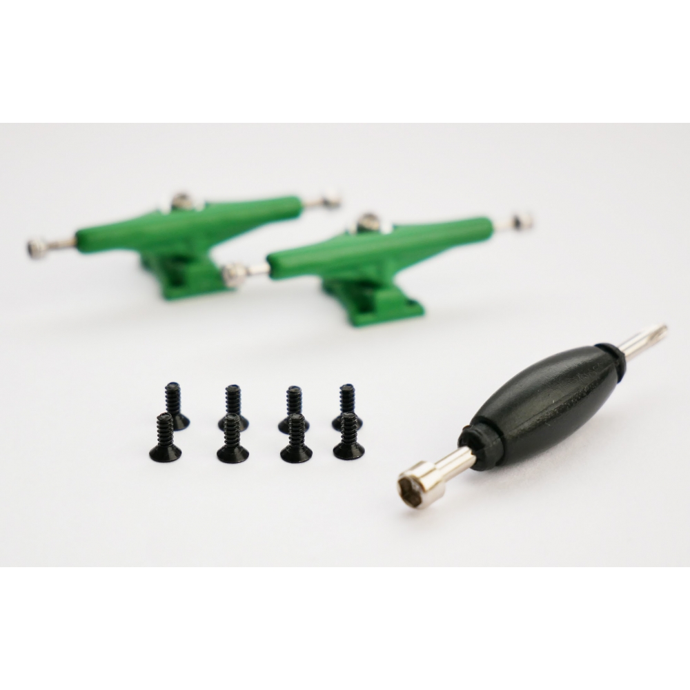 Подвески для фингерборда Just Skate FB V2 PRO Revers Kingpin Green 34 мм