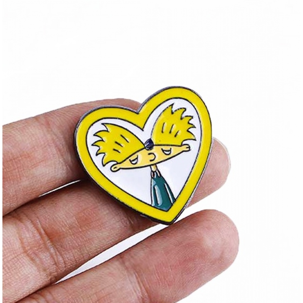 Пін Значок Металевий Hey Arnold Heart