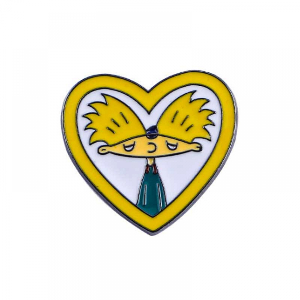 Пін Значок Металевий Hey Arnold Heart