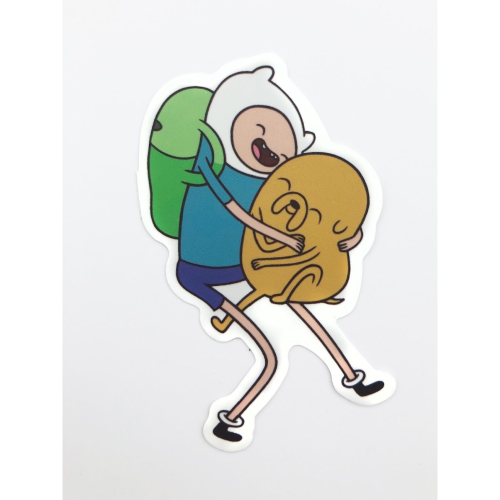 Стикер наклейка Adventure Time Finn and Jake