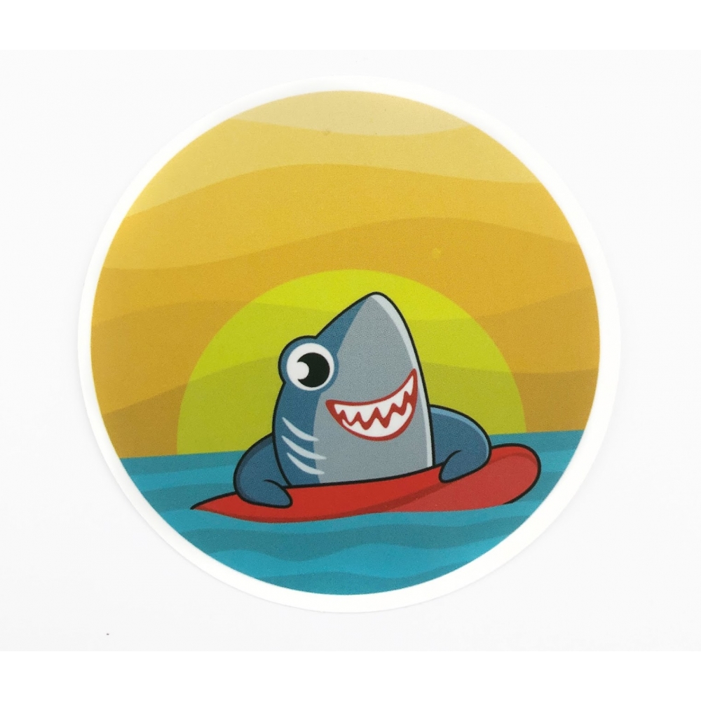 Стикер наклейка Surf Shark