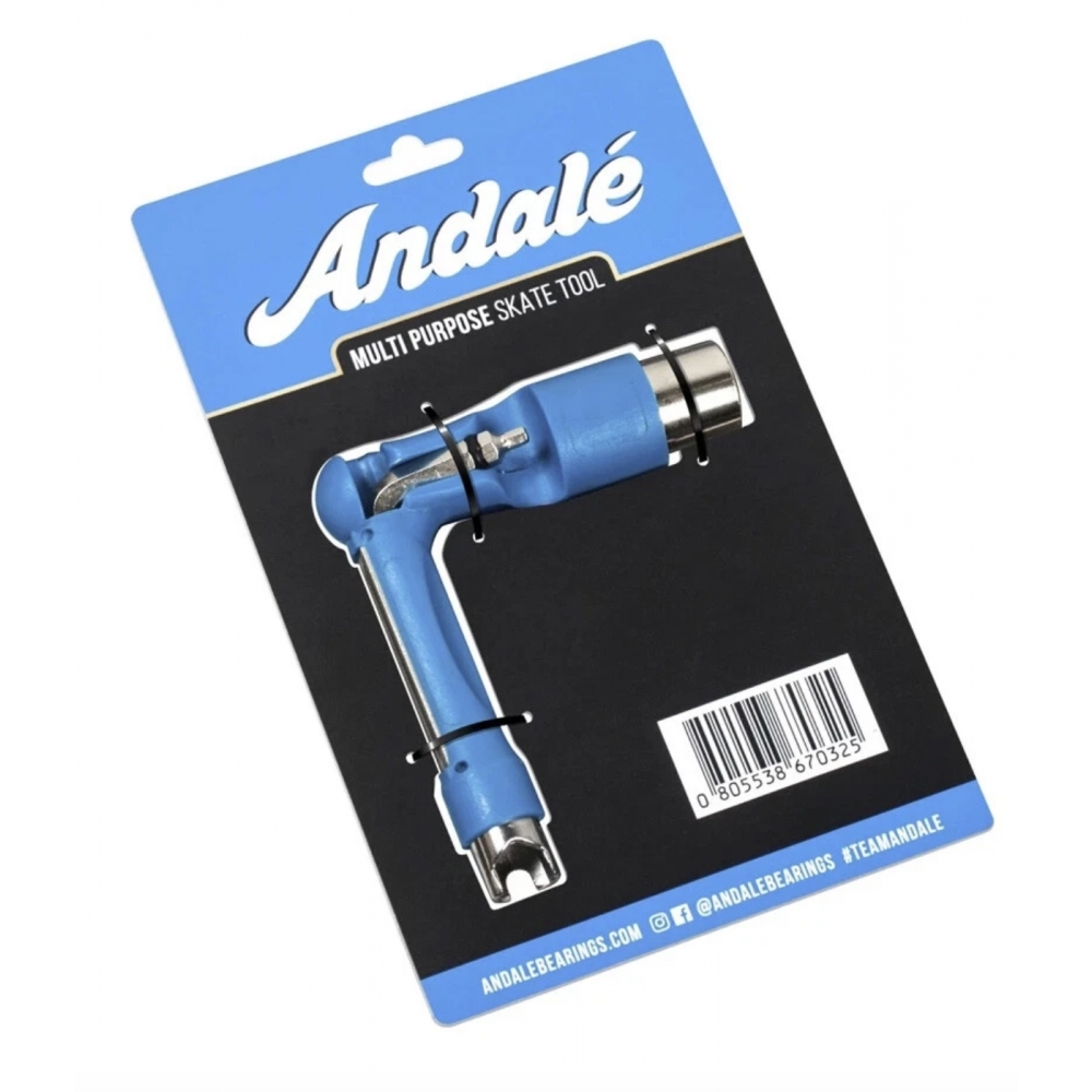 Универсальный ключ для скейтборда ANDALE PURPOSE RATCHET Blue