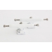 Подвески для фингерборда Just Skate FB White 36 мм