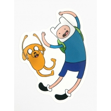 Стікер наклейка Jake and Finn