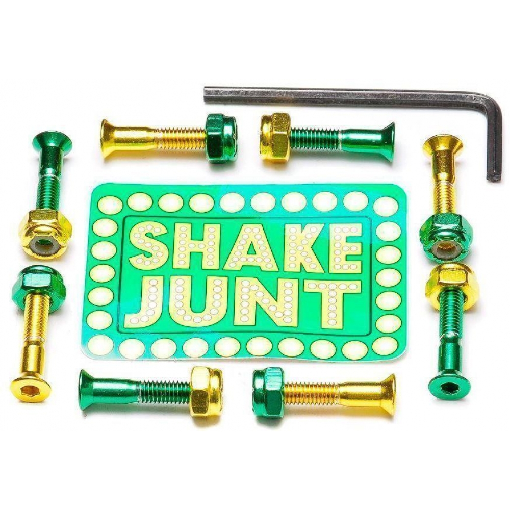 Болты для скейтборда SHAKE JUNT ALL Grn/Yel Allen 1"