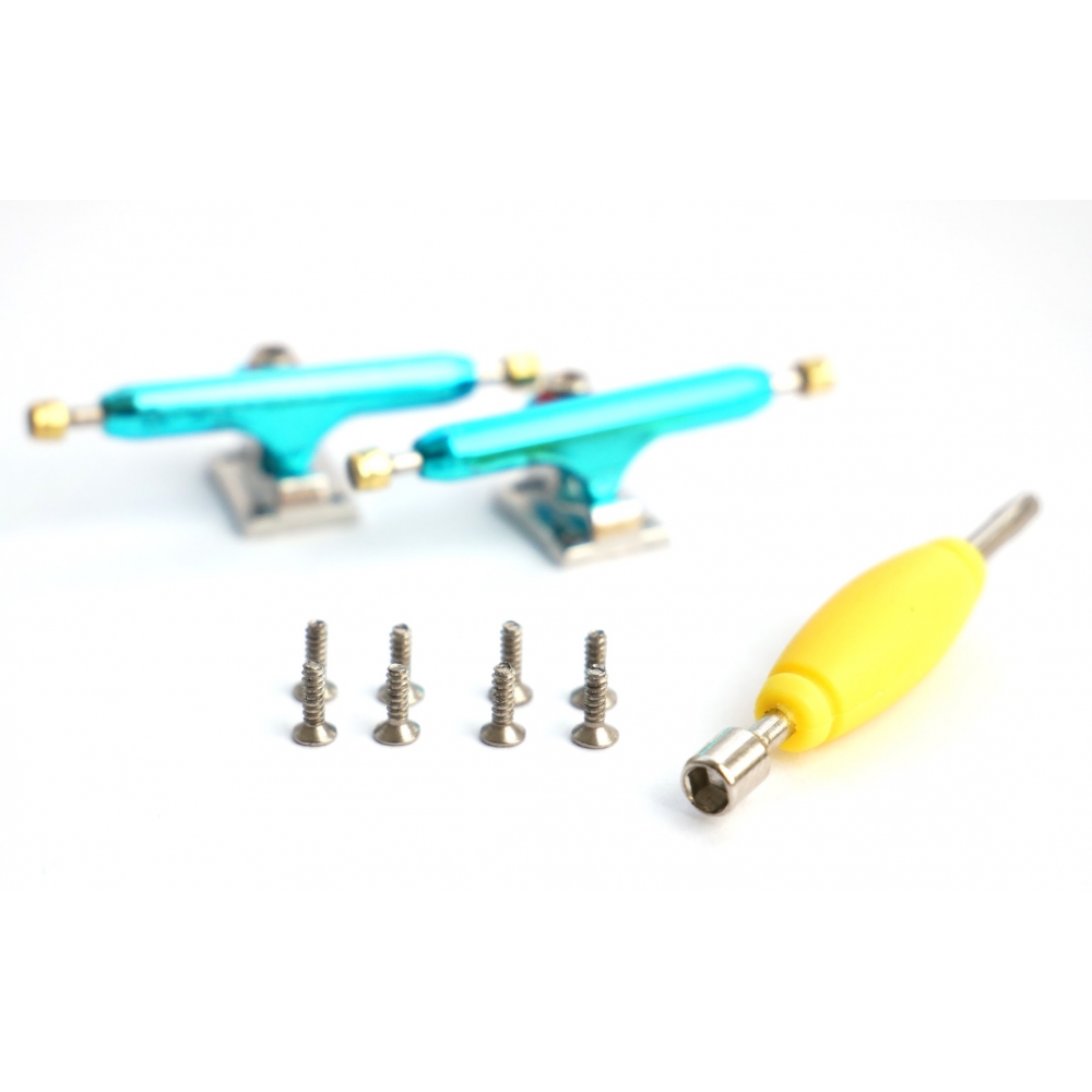 Подвески для фингерборда Just Skate FB Premium Truck Revers Kingpin Teal 34 мм