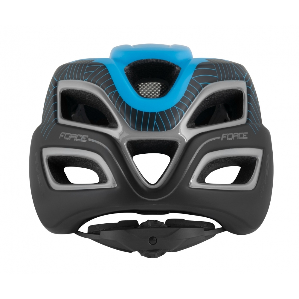 Велошолом FORCE Aves MTB чорно-синій, мат L-XL