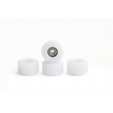 Колеса для фінгерборда з підшипниками Just Skate Pro DC 65D White