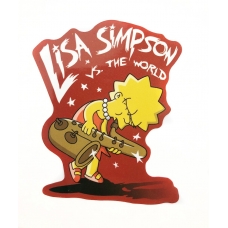 Стикер наклейка Lisa vs The World