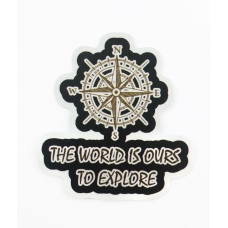 Стикер наклейка The World is Our To Explore