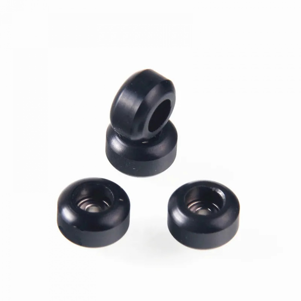 Колеса для фінгерборда з підшипниками Just Skate Black