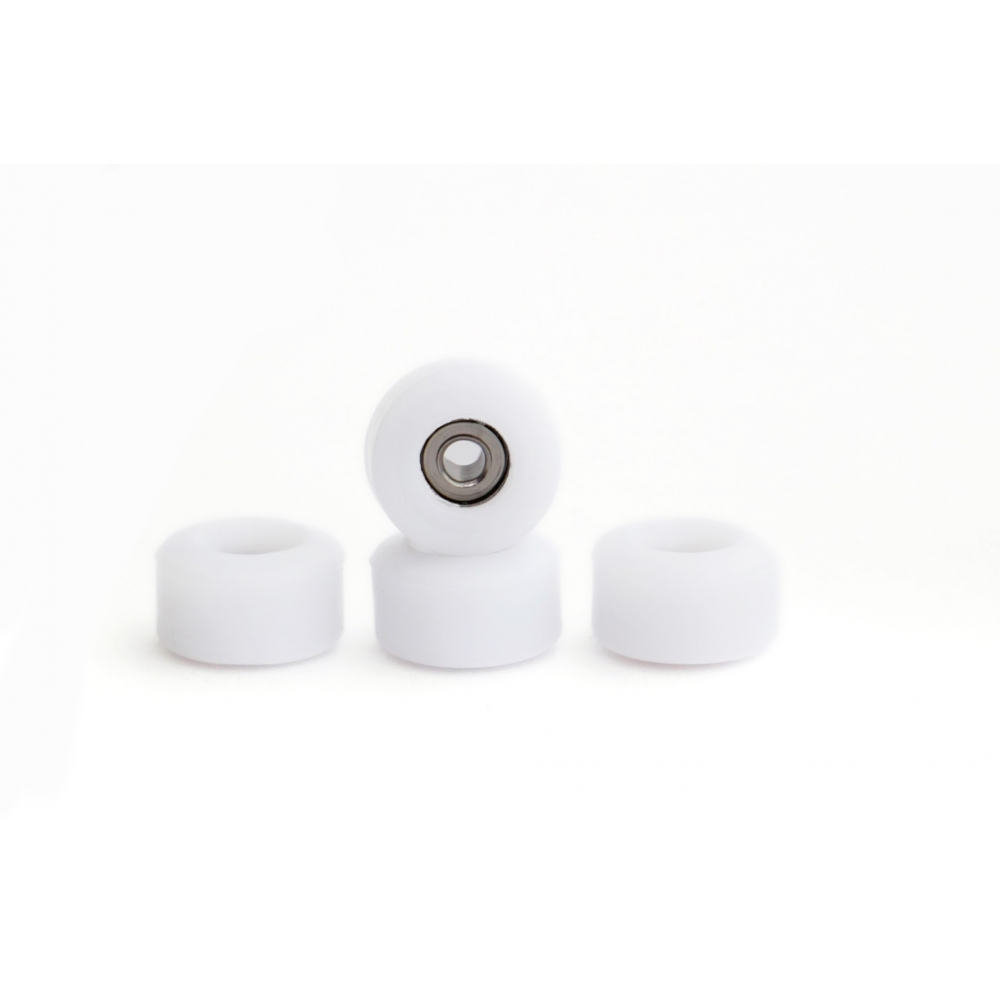 Колеса для фингерборда с подшипниками Just Skate Pro DC 65D White