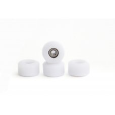 Колеса для фінгерборда з підшипниками Just Skate Pro DC 65D White