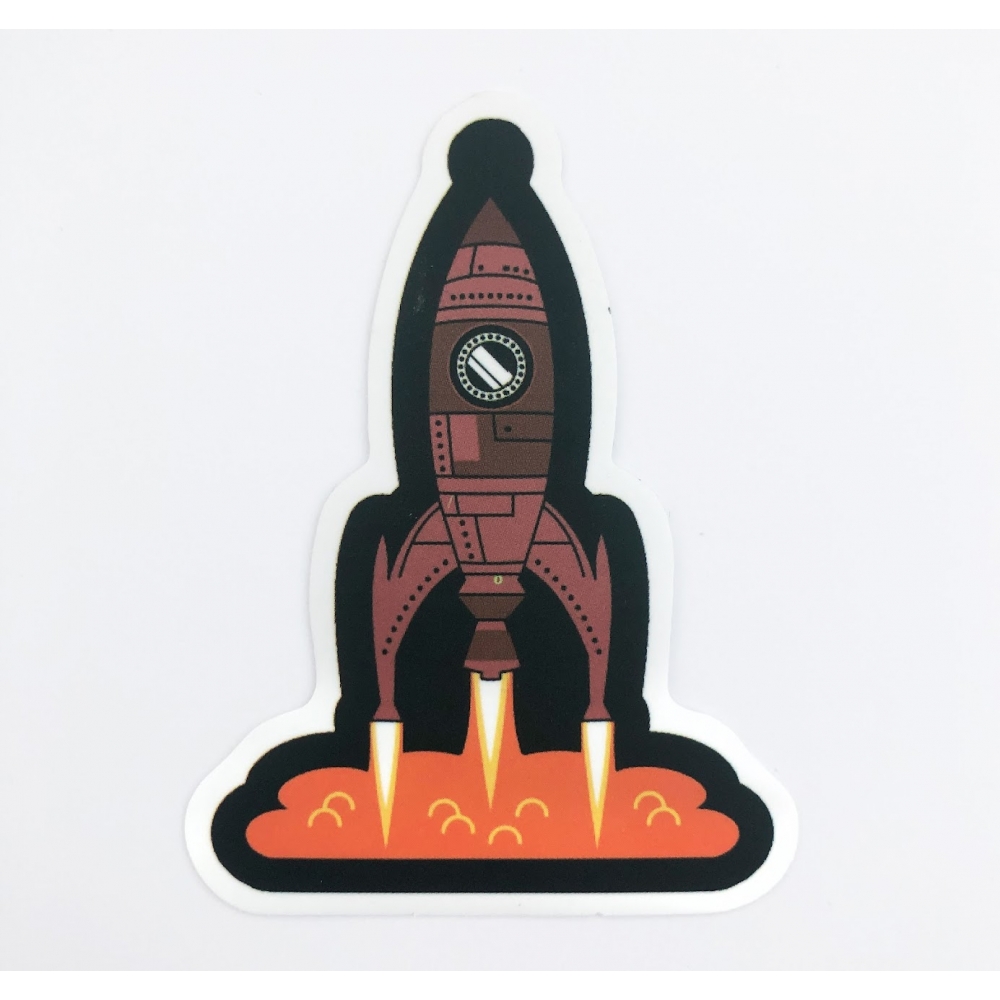 Стікер наклейка Rocket Ship