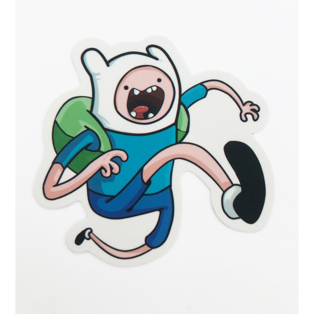 Стикер наклейка Running Finn