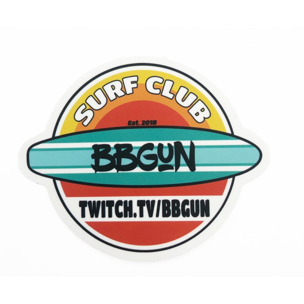 Стікер наклейка Surf Club BBGun