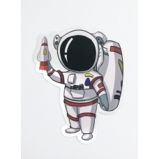 Стікер наклейка Astronaut Ship