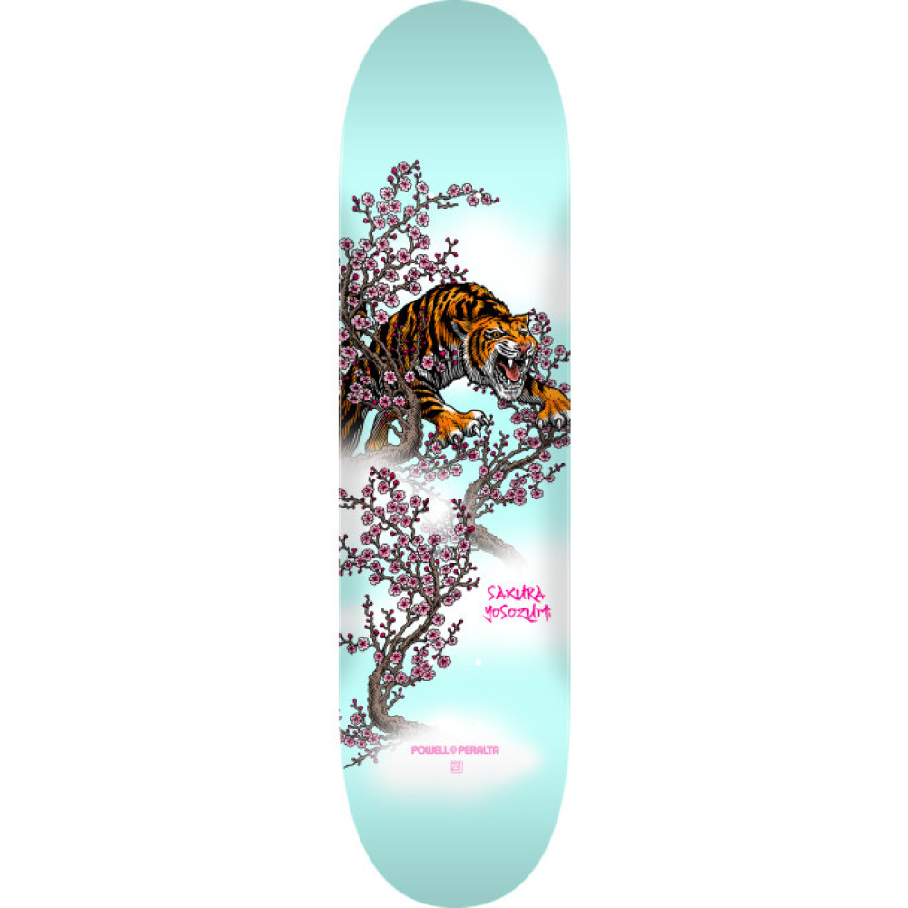 Дека для скейта Powell Peralta Sakura Yosozumi Tiger Blue 8.0 "