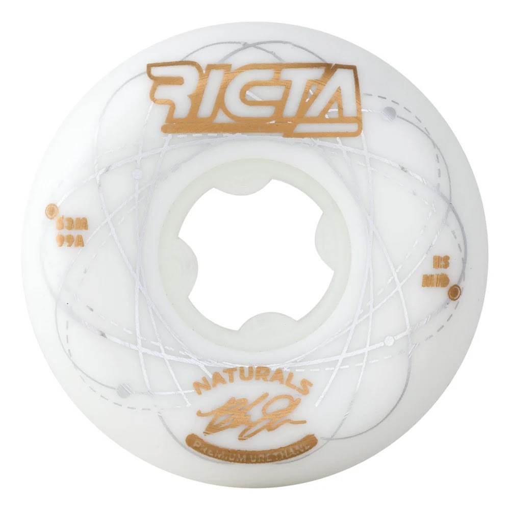 Колеса для скейтборда Ricta 53mm Johnson Orbital Naturals White Gold Mid 99A