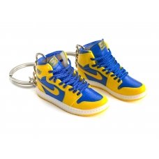 Міні взуття, Фінгер шузи, брелок Nike AIR Jordan Blue Yellow
