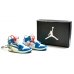 Міні взуття, Фінгер шузи брелок Nike AIR Jordan EWD Off-White Blue