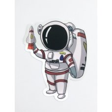 Стікер наклейка Astronaut Ship
