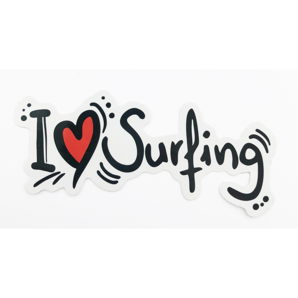Стикер наклейка I Love Surfing