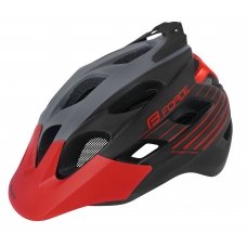 Велошолом FORCE Raptor MTB сіро-червоний L-XL