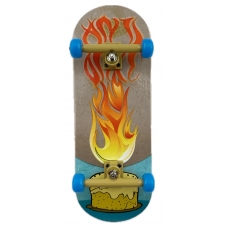 Фінгерборд дерев'яний Anti Once Flame Pie Bej Blue професійний з підшипниками