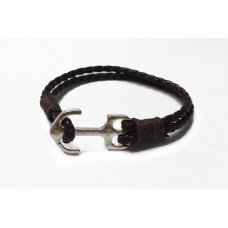 Браслет екошкіра Anchor Brn