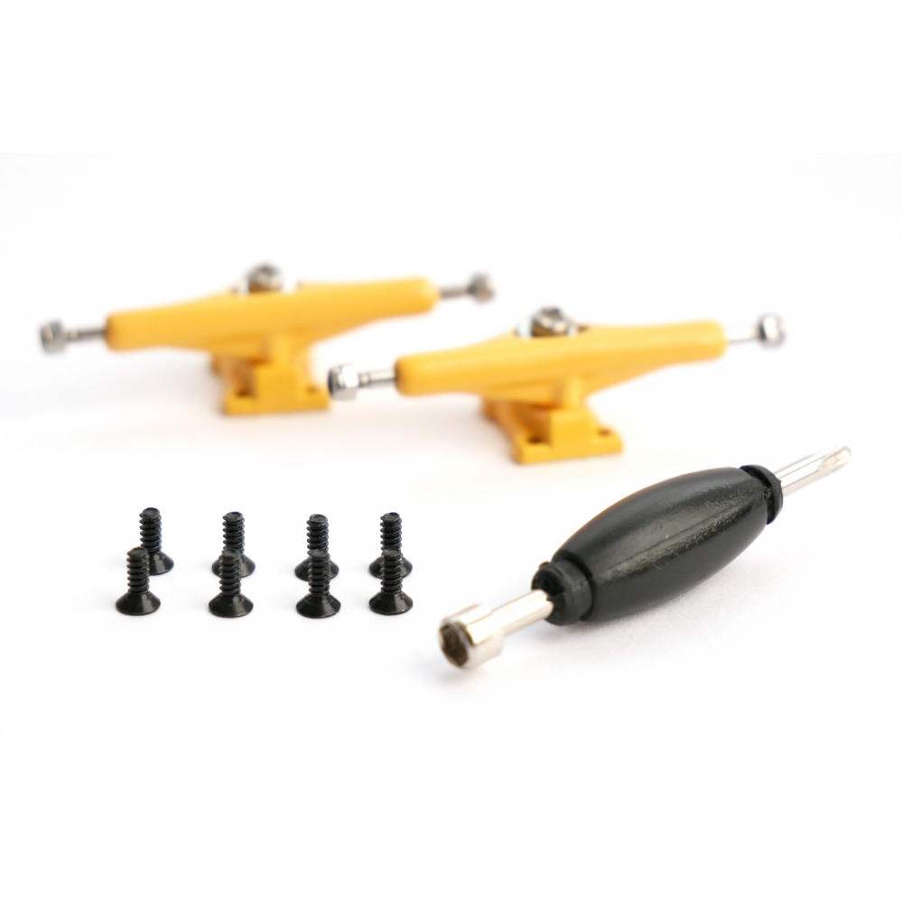 Подвески для фингерборда Just Skate FB V2 PRO Revers Kingpin Yellow 34 мм
