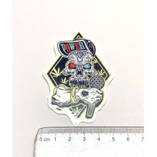 Стікер наклейка Power Skull