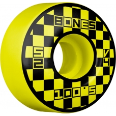 Колеса для скейта BONES WHEELS OG Formula Block Party 52mm V4 Wide 100A Yellow