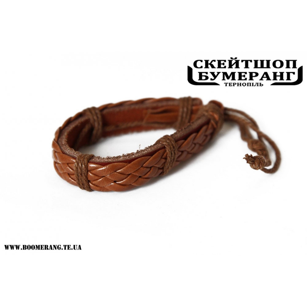 Браслет кожа Carroty Braid