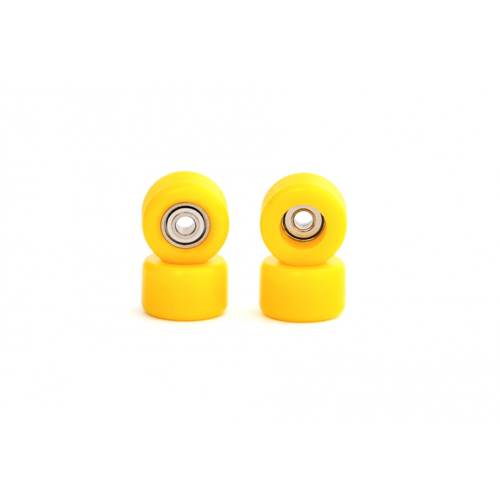 Колеса для фингерборда с подшипниками Just Skate CNC Yellow