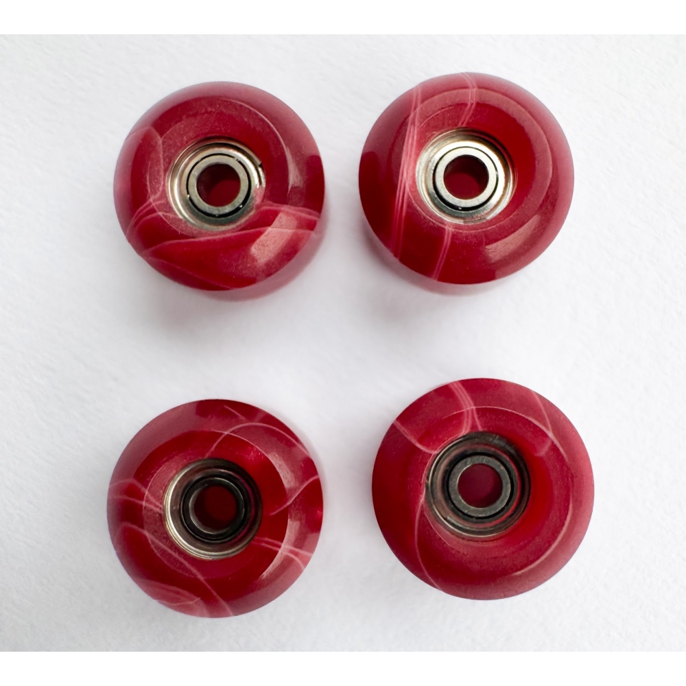 Колеса для фінгерборду Just Skate Premium 80D ABEC 7 Red Swirl