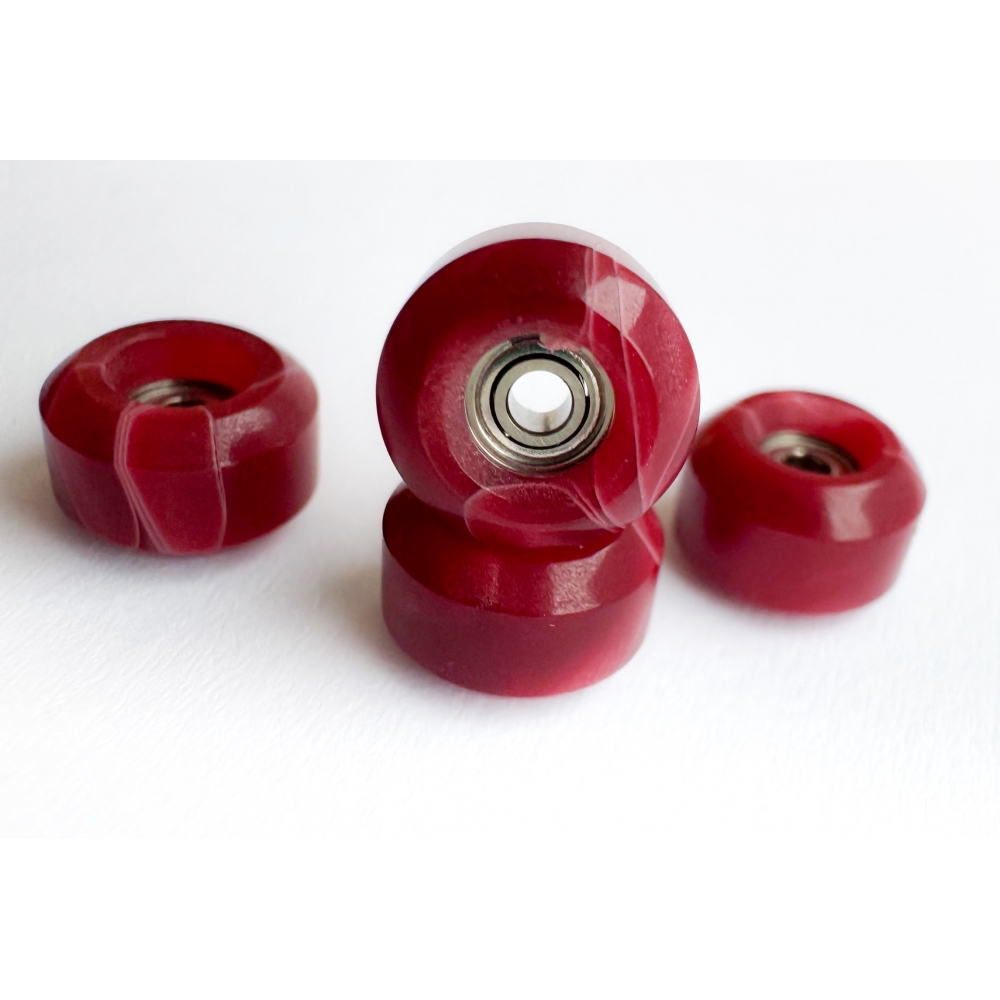 Колеса для фінгерборду Just Skate Premium 80D ABEC 7 Red Swirl