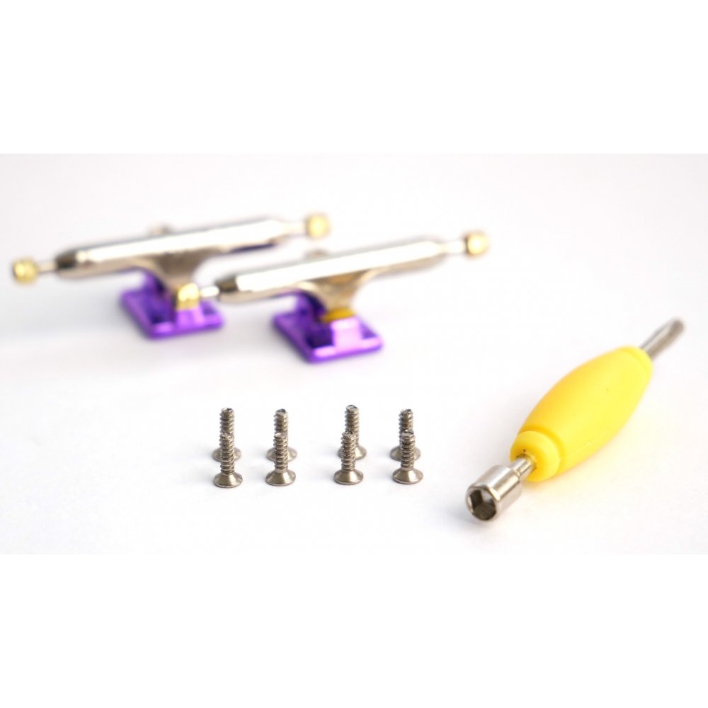 Подвески для фингерборда Just Skate FB Premium PRO Truck Revers Kingpin Purple 34 мм