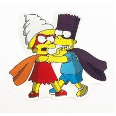 Стікер наклейка Lisa and Bartman