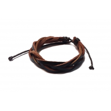Браслет шкіра Braded Brn